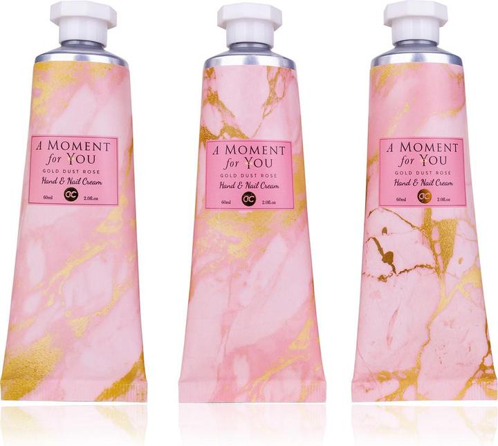 Accentra Crème pour les mains et les ongles A MOMENT FOR YOU en tube, 60ml, 3 motifs assortis, parfum : Gold (60 ml)