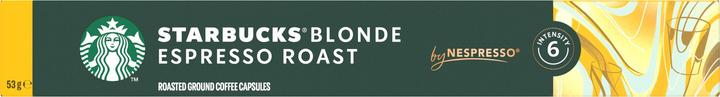 Actual product image Starbucks Blonde Espresso Roast by Nespresso Blonde Roasts (10 x Port.)