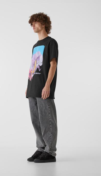 Actual product image Lost Youth LY TEE - BLURRED FLOWERS - 159781 (M)