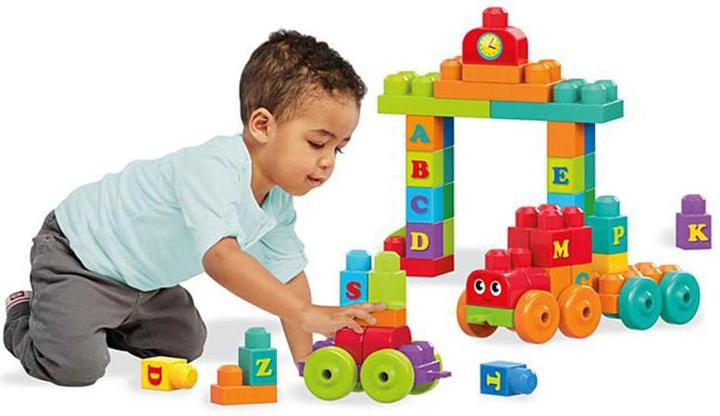 Image du produit Mega Bloks Train d'apprentissage ABC (60 pièces)