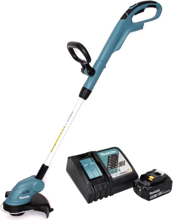 Produktbild Makita DUR 181 RT1 Akku Rasentrimmer 18 V 260 mm + 1x Akku 5,0 Ah + Ladegerät (Kunststoffmesser)