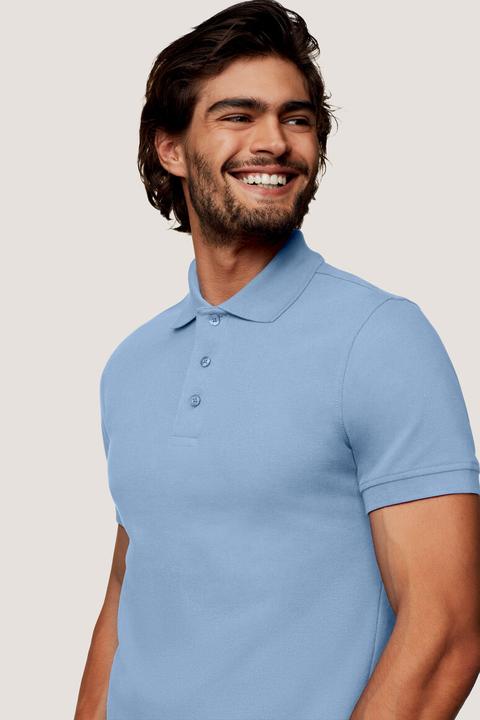 Actual product image Hakro Men's Polo Shirt CLASSIC ice-blue size L (L)