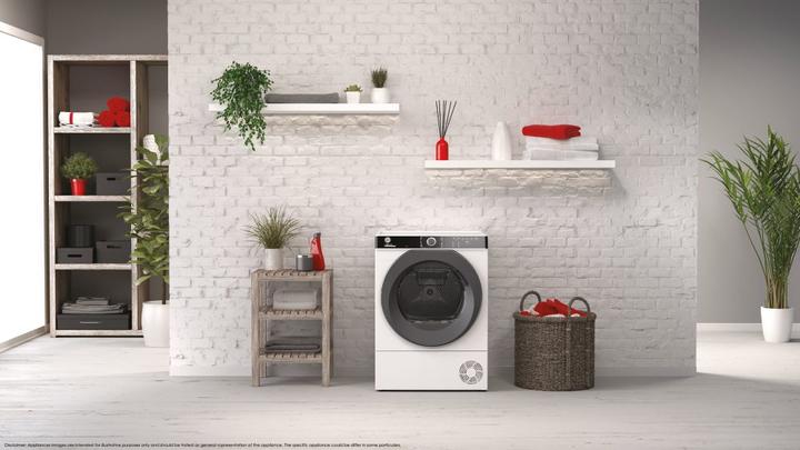 Actual product image Hoover Heat Pump Dryer Candy NDPEH8A2TCBEXS-S 8 kg Smart Operation with WiFi + Bluetooth Technology (8 kg, Left)