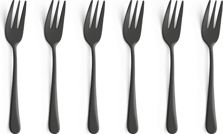 Image du produit Amefa AUSTIN Kuchengabel Set 6-teilig, PVD schwarz, satiniert (6 pièce(s), Fourche)