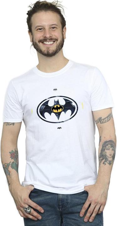 Actual product image Mens The Flash Batman Metal Logo T-Shirt (XL)