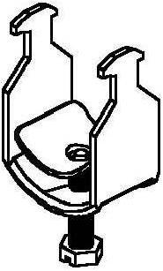 Actual product image Niedax U-clamp