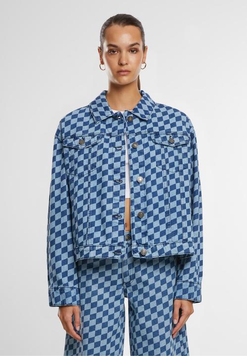 Produktbild Urban Classics Ladies 80‘s Oversized Laser Printed Denim Jacket - 166871 (3XL)