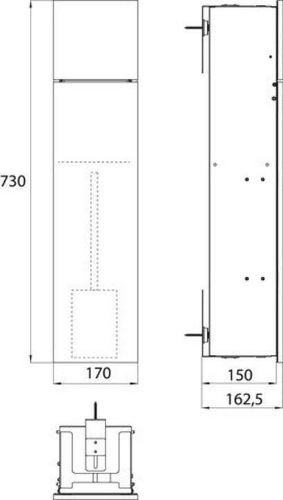Produktbild Emco asis module pure WC-Modul mit Zusatzfach, Unterputz, Anschlag links 730mm