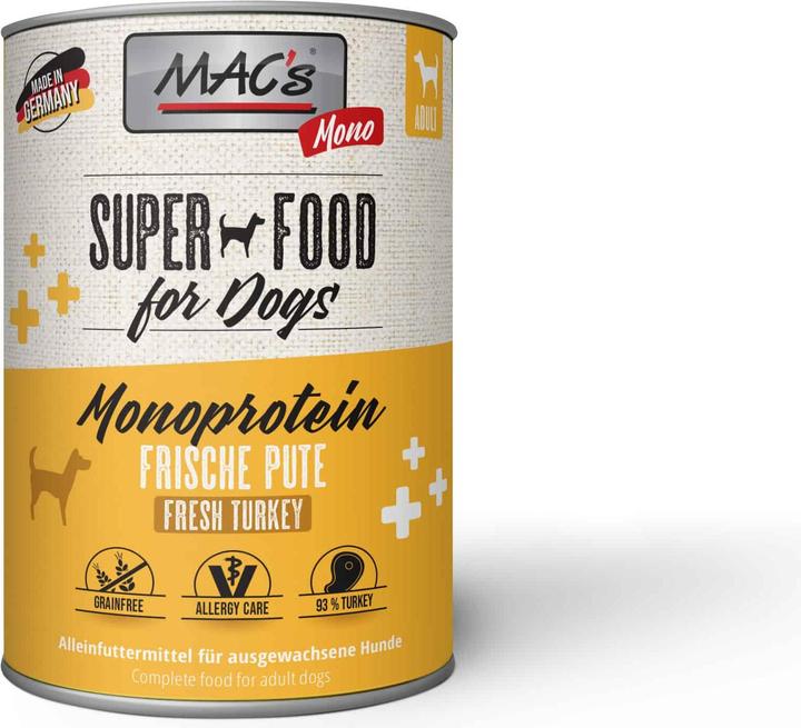 Produktbild MAC's DOG Mono Pute (Adult, 6 Stk., 800 g)