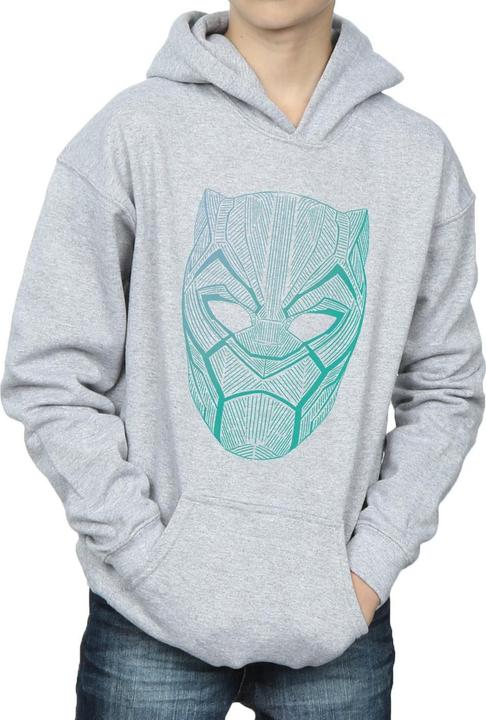 Produktbild Black Panther Tribal Mask Kapuzenpullover Jungen (152, 158)