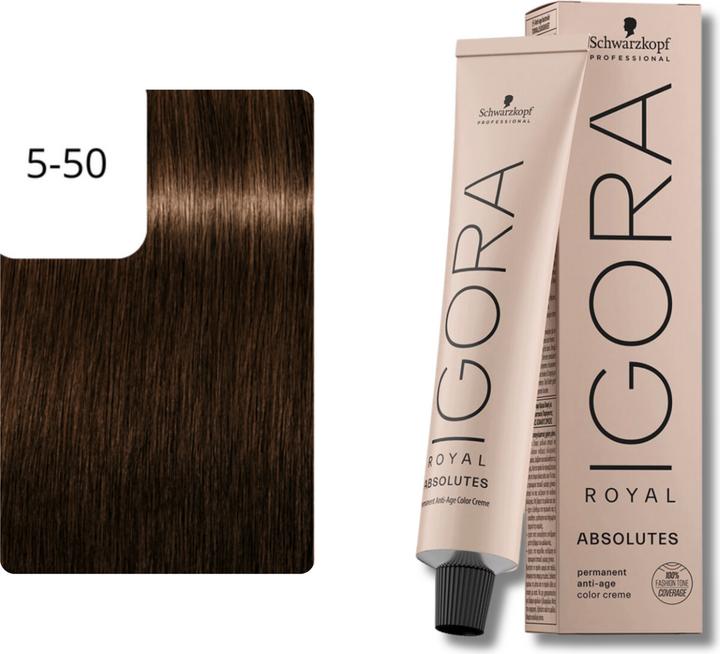 Produktbild Schwarzkopf Professional Igora Royal - 5-50 Hellbraun Gold Natur (Gold, Braun)