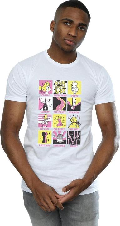 Actual product image Disney Mens Tinkerbell Squares T-Shirt (L)