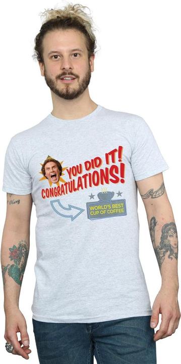 Actual product image Elf Mens World's Best Coffee T-Shirt (3XL)
