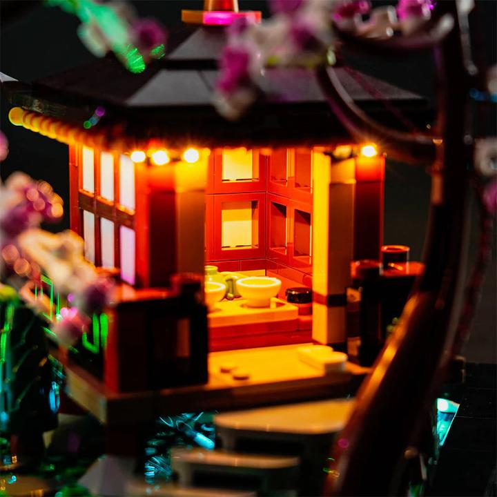 Actual product image BrickBling LED light set for LEGO Garden of Silence (10315) incl. remote control