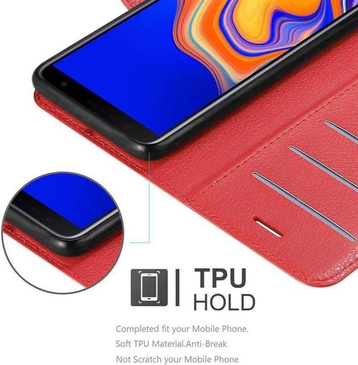 Actual product image Cadorabo Book with stand function cover (Samsung Galaxy J4+)