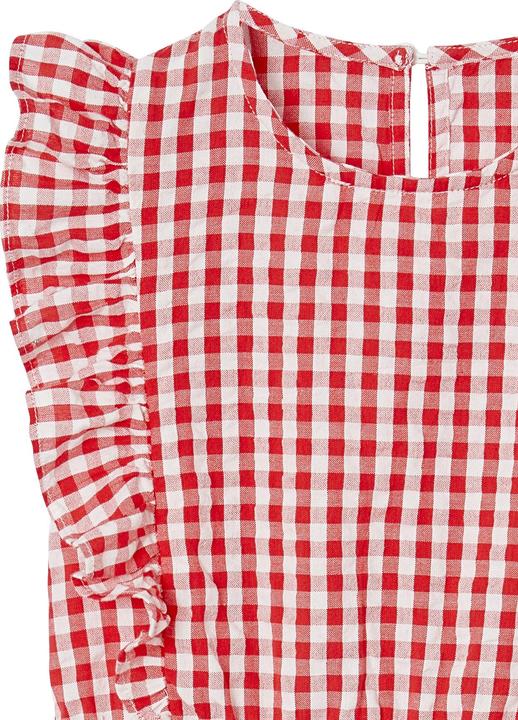 Image du produit Vertbaudet Mädchen Volantkleid aus Seersucker (128)
