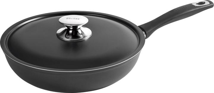 Actual product image Ibili Pan with lid New Induplus 26 cm Ideal for turning tortillas (Frying pan, Stainless steel)