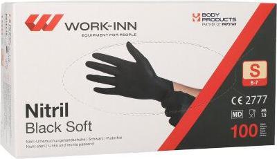 Image du produit Work-inn Gants jetables en nitrile, non poudrés, 200 pcs. (S)