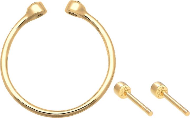Image du produit Elli Boucles d'oreilles en cristal, bague en cristal, ensemble de bijoux (Argent sterling 925)