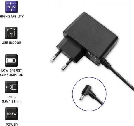 Image du produit Qoltec 51030 Alimentation électrique enfichable 10.5W (10.50 W)