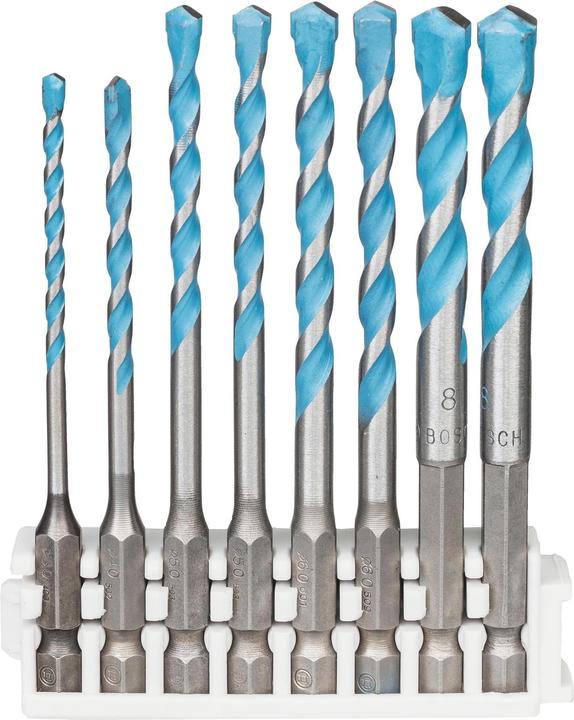 Actual product image Bosch Professional Zubehör Hex-9 MultiConstruction Drill Sets (3 mm, 4 mm, 5 mm, 6 mm, 8 mm)