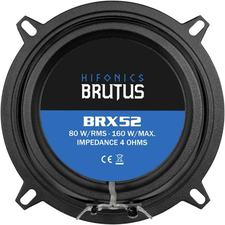 Image du produit Hifonics Brutus BRX52 13 cm 2 voies, système de coaxist PLAT (1 pièce)