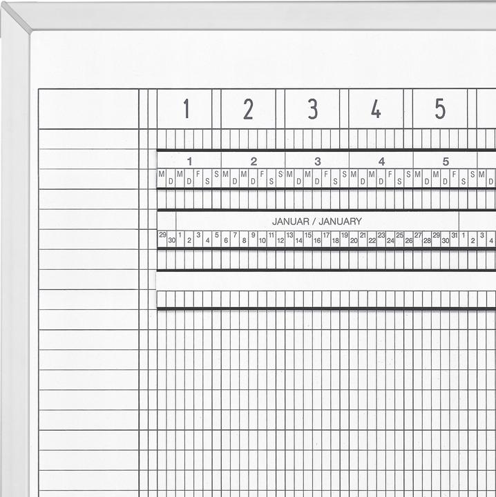 Produktbild Magnetoplan Aktivitäten- & Urlaubsplaner, 7-Tage-Woche (200 x 75 cm)