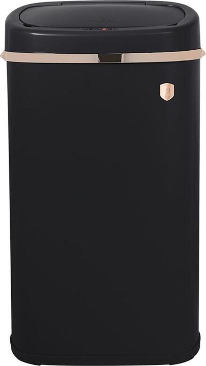 Immagine prodotto BerlingerHaus Cestino di design con sensore tattile, nero-rosa-oro, 58 L (58 l)