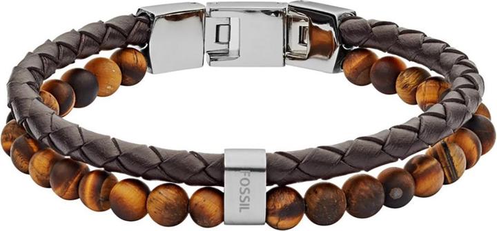 Actual product image Fossil vintage casual (19 cm, Stainless steel, Leather)
