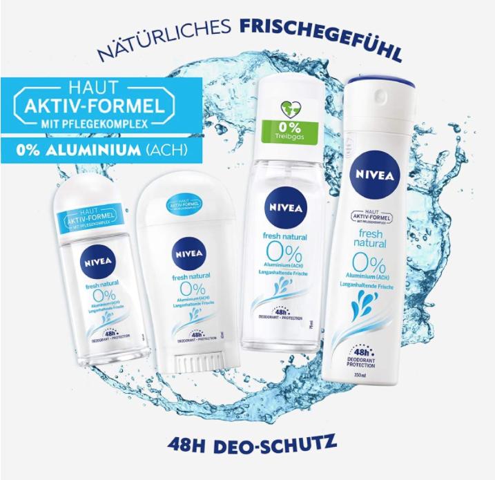 Actual product image NIVEA Fresh Natural (Spray, 150 ml)