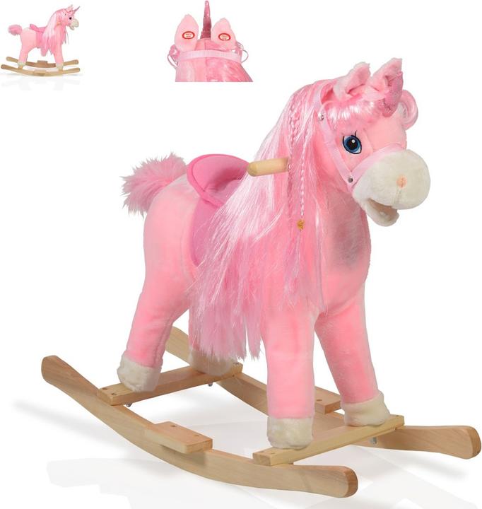 Produktbild Moni Schaukelpferd Plüsch Rose WJ-001