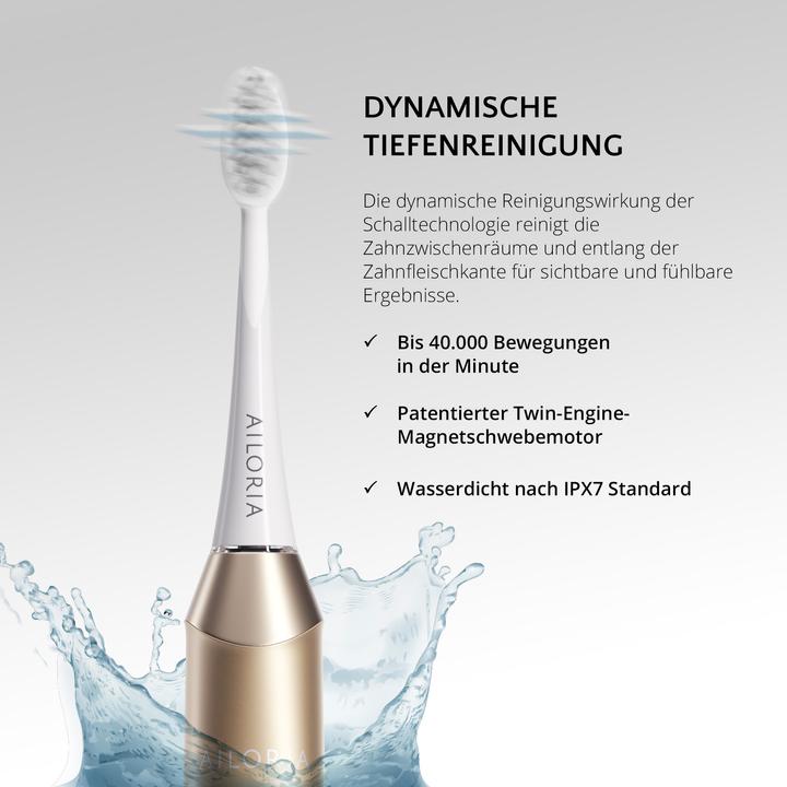 Image du produit Ailoria Brosse à dents sonique Shine Bright Gold (Brosse à dents sonique)