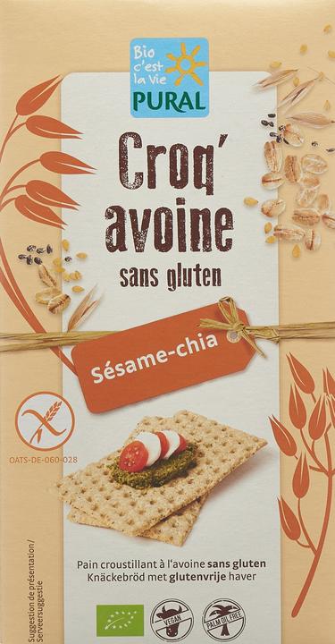 Immagine prodotto Pural Croq'Oats Sesamo Chia senza glutine (190 g)