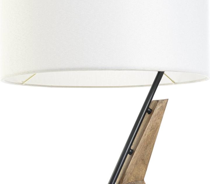 Actual product image DKD Home Decor Desk lamp Black Metal Brown White Oak 220 V 50 W 35 x 35 x 54 cm