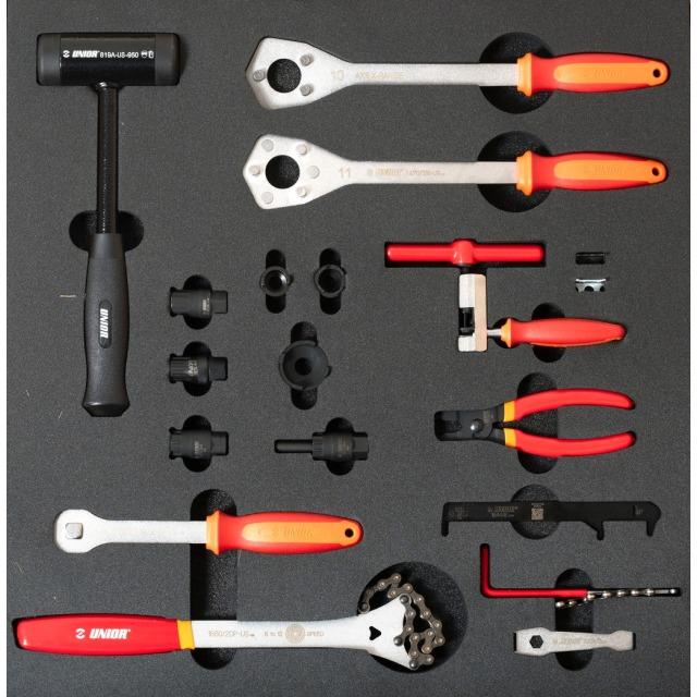 Unior SET5-2600AC Werkzeugset, SOS-Modul breit, 562x570x30