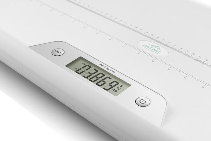 Immagine prodotto ETA Bilancia per bambini | 730690000 MIMI | Peso massimo (capacità) 20 kg | Precisione 5 g | Bianco (20 kg)