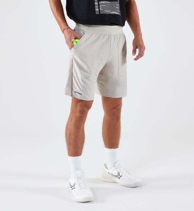 Actual product image Artengo Men's breathable tennis shorts - Dry+ Beige Gaël Monfils (S)
