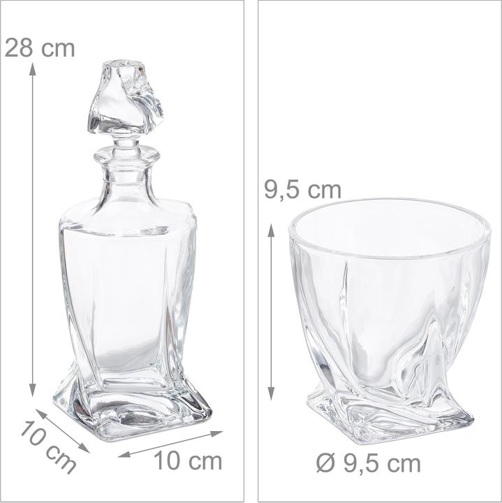 Immagine prodotto Relaxdays Set da-whisky (8 dl, 1 x, Bicchiere da whisky)
