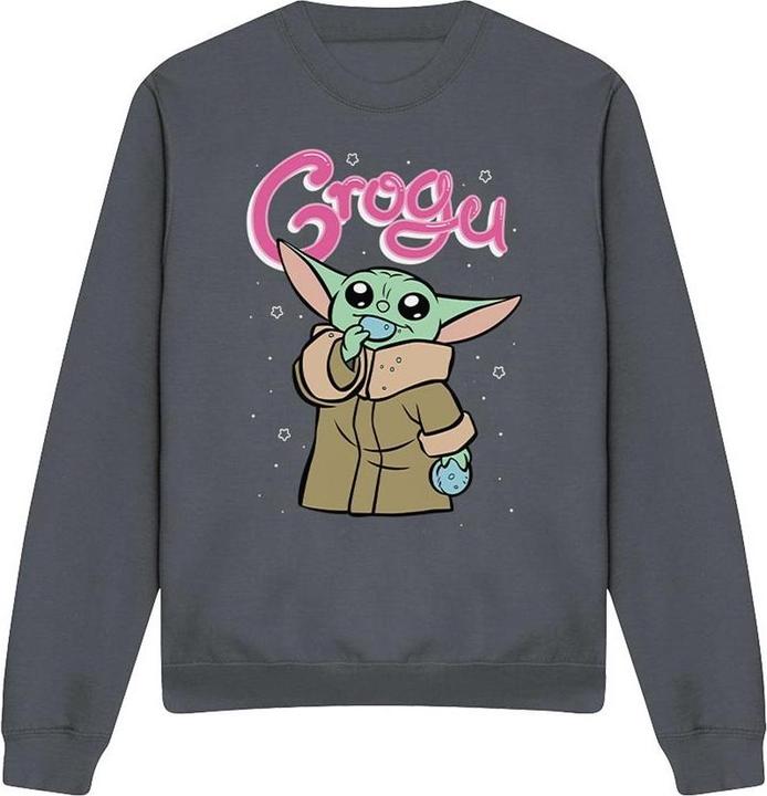 Actual product image Star Wars Unisex Adult Grogu Bubble Sweatshirt (XL)