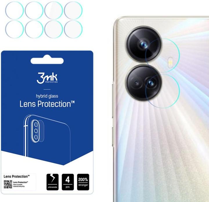 Actual product image 3MK Camera protection glass, camera glass (1 Piece, Realme 10 Pro+)