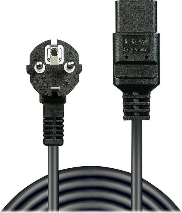 Image du produit Lindy Câble secteur de 2m Schuko à IEC C19 pour les connexions d'appareils froids IEC jusqu'à 16A (2 m)