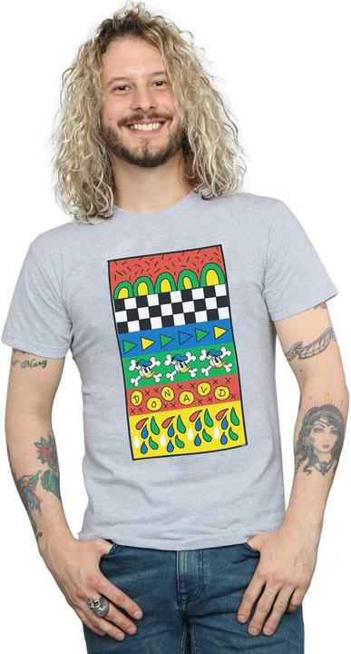 Immagine prodotto Disney Donald Duck Vintage Pattern Maglietta Uomo (3XL)