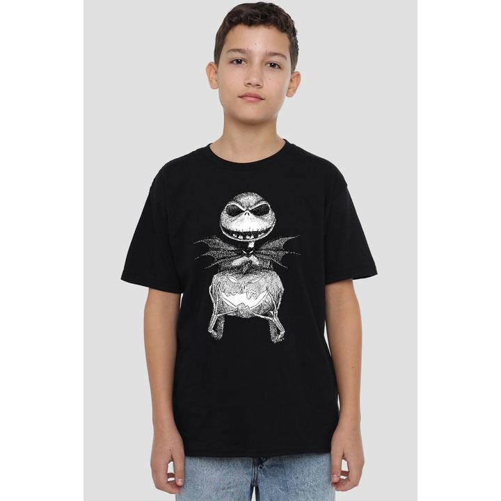 Actual product image The Nightmare Before Christmas Childrens/Kids Jack Pumpkin Sketch T-Shirt (152, 158)