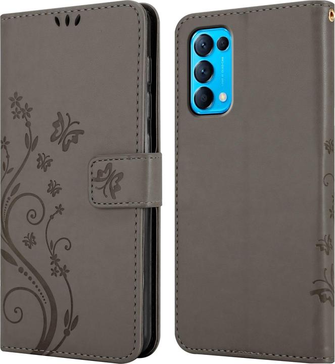 Immagine prodotto Cadorabo Copertina del libro a fiori (Oppo Find X3 Lite)