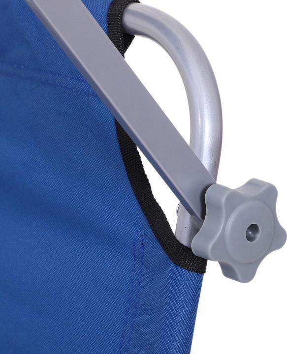 Actual product image Outsunny Sun lounger with sunshade (187 cm)