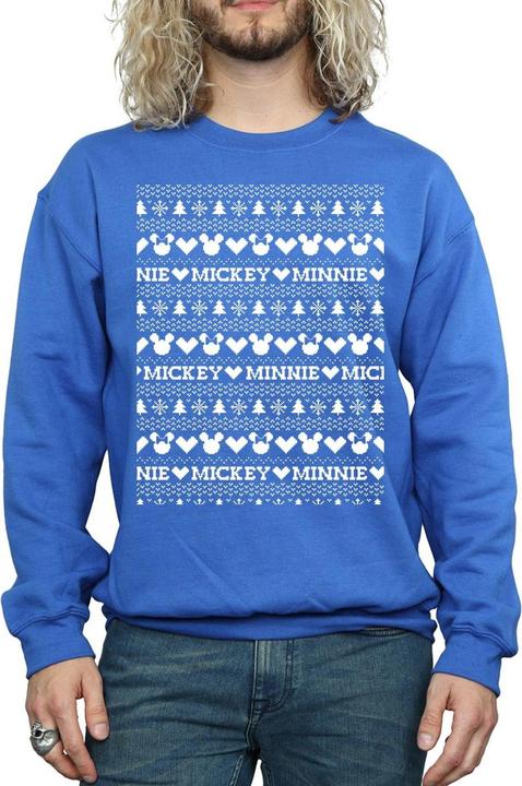 Produktbild Disney Mickey And Minnie Christmas Fair Isle Sweatshirt (S)