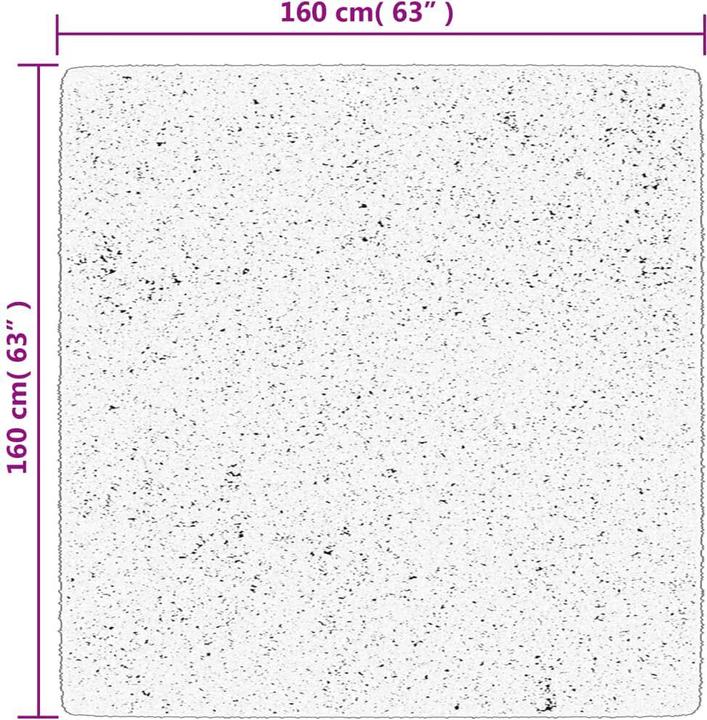Image du produit VidaXL Tapis Shaggy haut velours Moderne (160 x 160 cm)