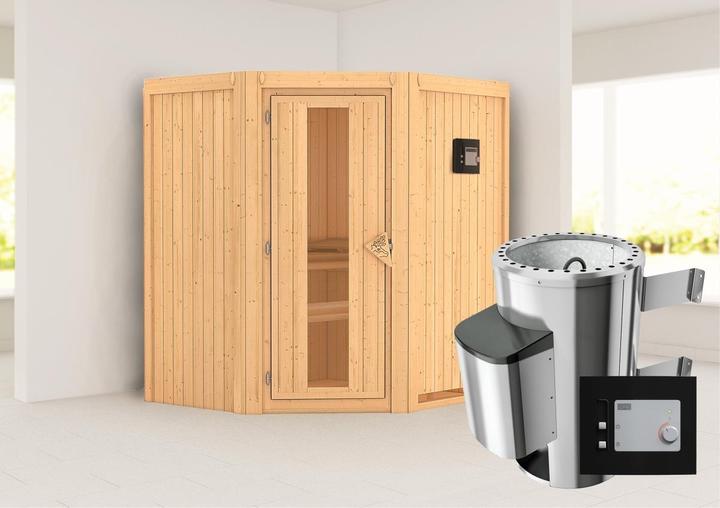 Actual product image Karibu Tonja without roof rim (Plug & Play 3.6 KW external control)