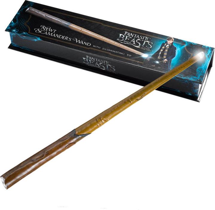 Noble Collection Harry Potter Fantastic Beasts - Newt Scamander&#39s Magic Wand Luminous Tip