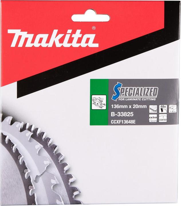 Actual product image Makita SPECIALIZED Saw blade 136x20x48Z (B-33825)